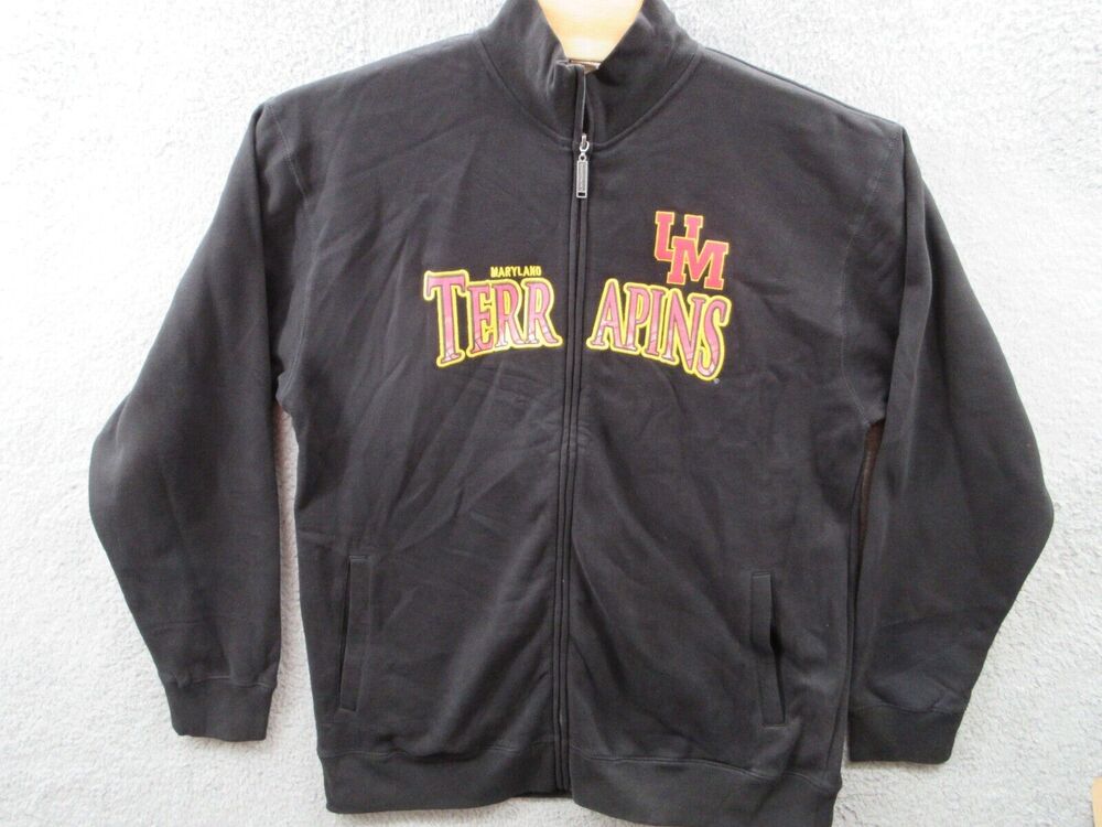 NWOT Original Retro Brand 1985 MARYLAND TERRAPINS Men Large Full Zip Sweatshirt